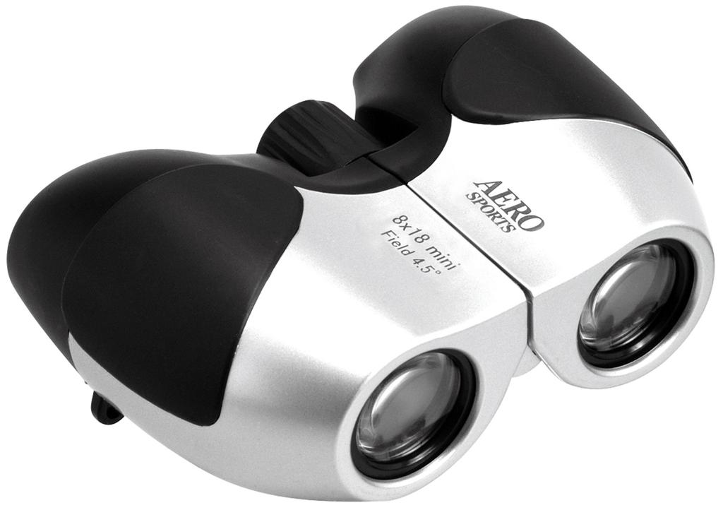 Kenko Binoculars AERO SPORTS mini Porro prism type 8x 18 caliber lightweight compact silver 97614 8×18