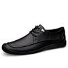 2024 Genuine Leather Men's Casual Shoes Moccasins Men Loafers Spring Autumn New Sneakers Male Lace-up Leisure Walk Shoes