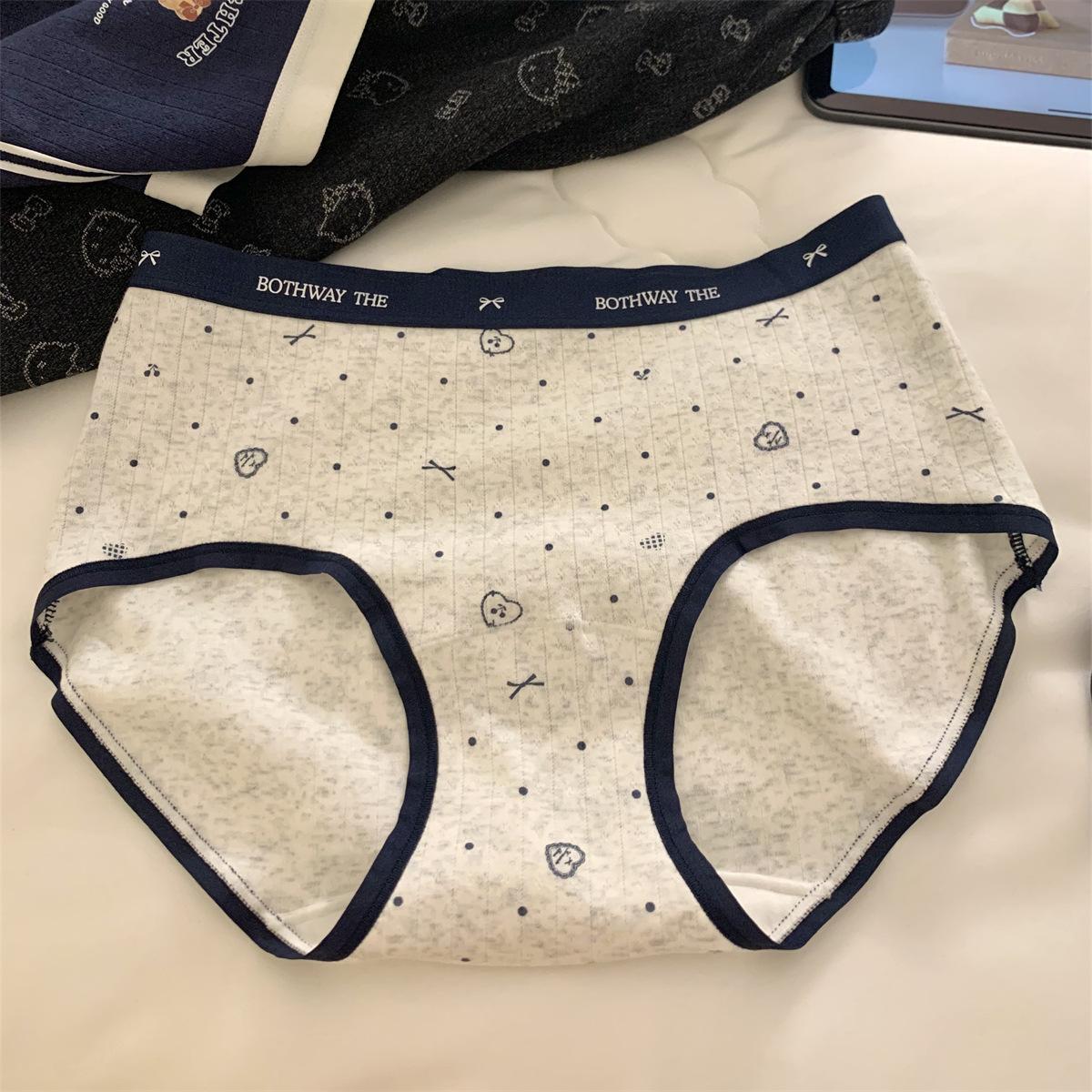 Женские Весенние и Осенние Модные Новые Хлопковые Трусы с Мультяшным Медведем L