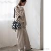 VITAFELICE Drawstring Shoulder Bag Women's 10-Pocket (vnsb-698z) (Dot Pattern)