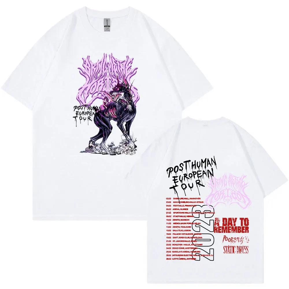 BMTH Band BringMe TheHorizon Post Human Europatour T-Shirt Herren Damen Oversized Weiches T-Shirt Hohe Qualität Reine Baumwolle T-Shirts