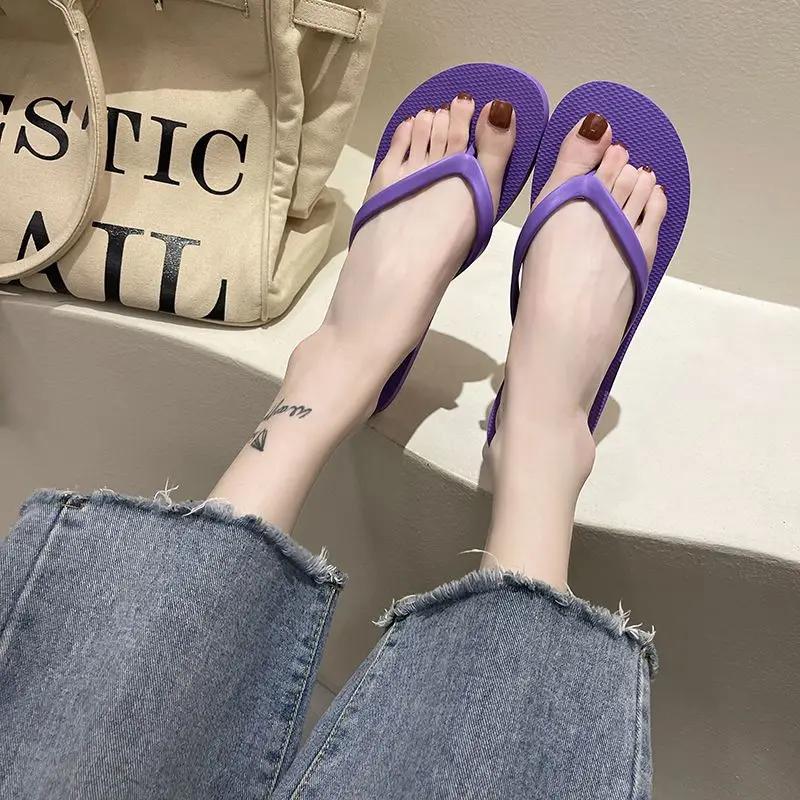 Fashion Outside Flat Slides High Quality Small Size Non Slip Women's Slippers and Ladies Sandals On Sale 2025 Luxury Vip Eva 39 Shoes