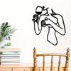Metal Wall Art Holiday Gift Wrought Iron Home Decoration for Garden