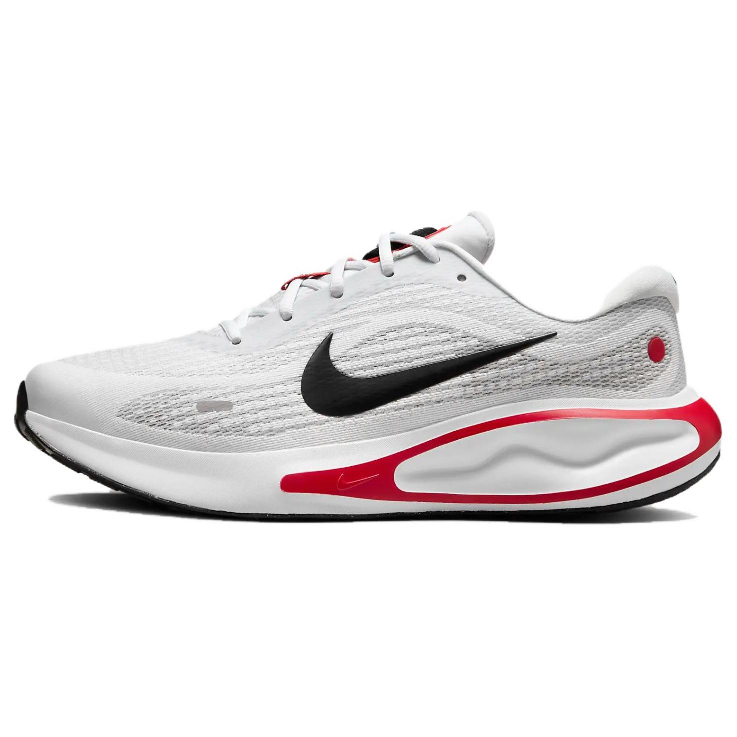 

new Nike Journey Run White Fire Red Cement Grey Black 40.5