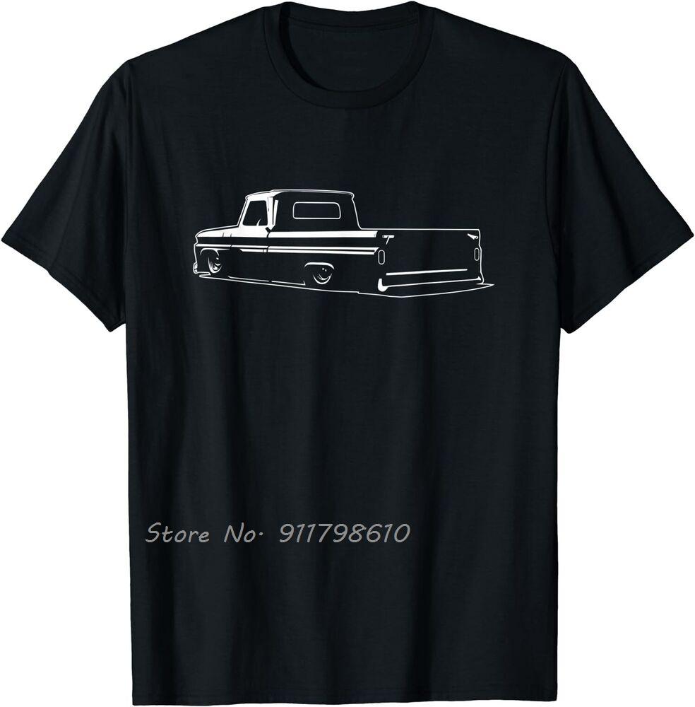 

60-66 C10 Truck Car Oversized T-shirt Summer Hip Hop Streetwear Fashion Cotton Tshirt Men s Clothing Casual Unisex Tops Tees ... S разноцветный