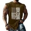 Men Sleeveless Tank Top Loose Fit Casual Workout Muscle Shirt Printed Graphic Design Lightweight Summer Athletic Vest