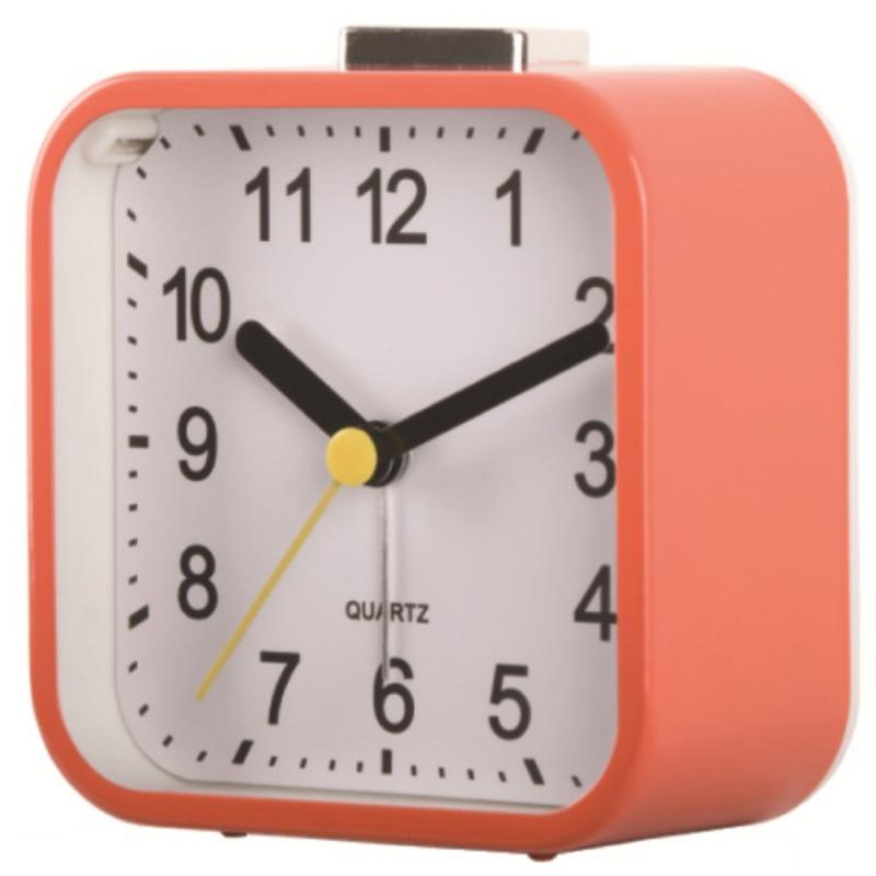 Creative Square Small Table Clock Fashionable Silent Bedside Clock Classic Simple Bedroom Alarm Clock Multifunctional