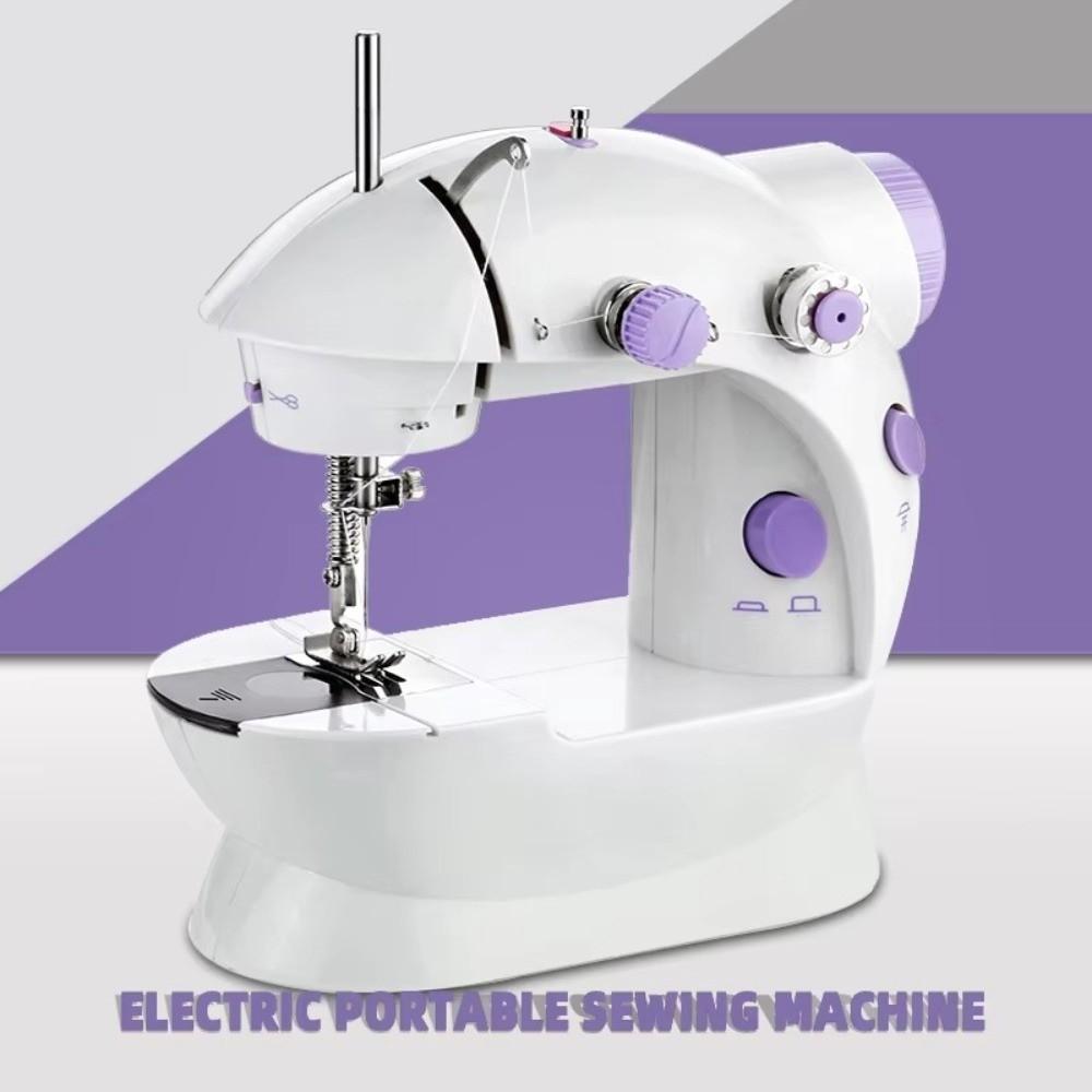 Double Thread Electric Sewing Machine 2-Speed Sewing Tool Portable Sewing Machine  Simple Sewing