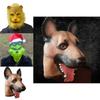 Lustige Tierkopfbedeckung für Halloween Cosplay Latexmaterial Verschiedene Designs Perfekt zum Verkleiden Lustige Requisiten Charaktere)