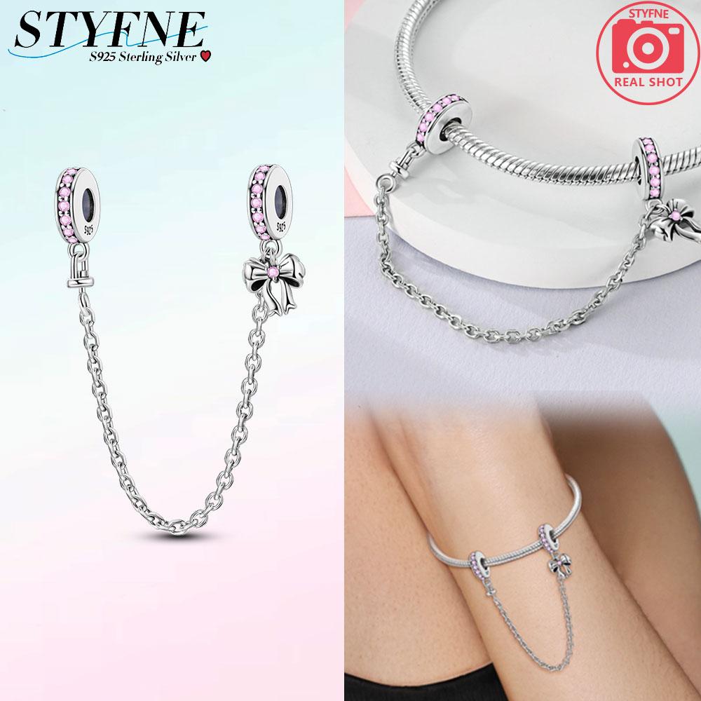 Charm Copper Moon Star Leaf Fit Original New Safety Chain Clasp Clip Bracelet Diy For Woman Girl Jewelry Fine Gift