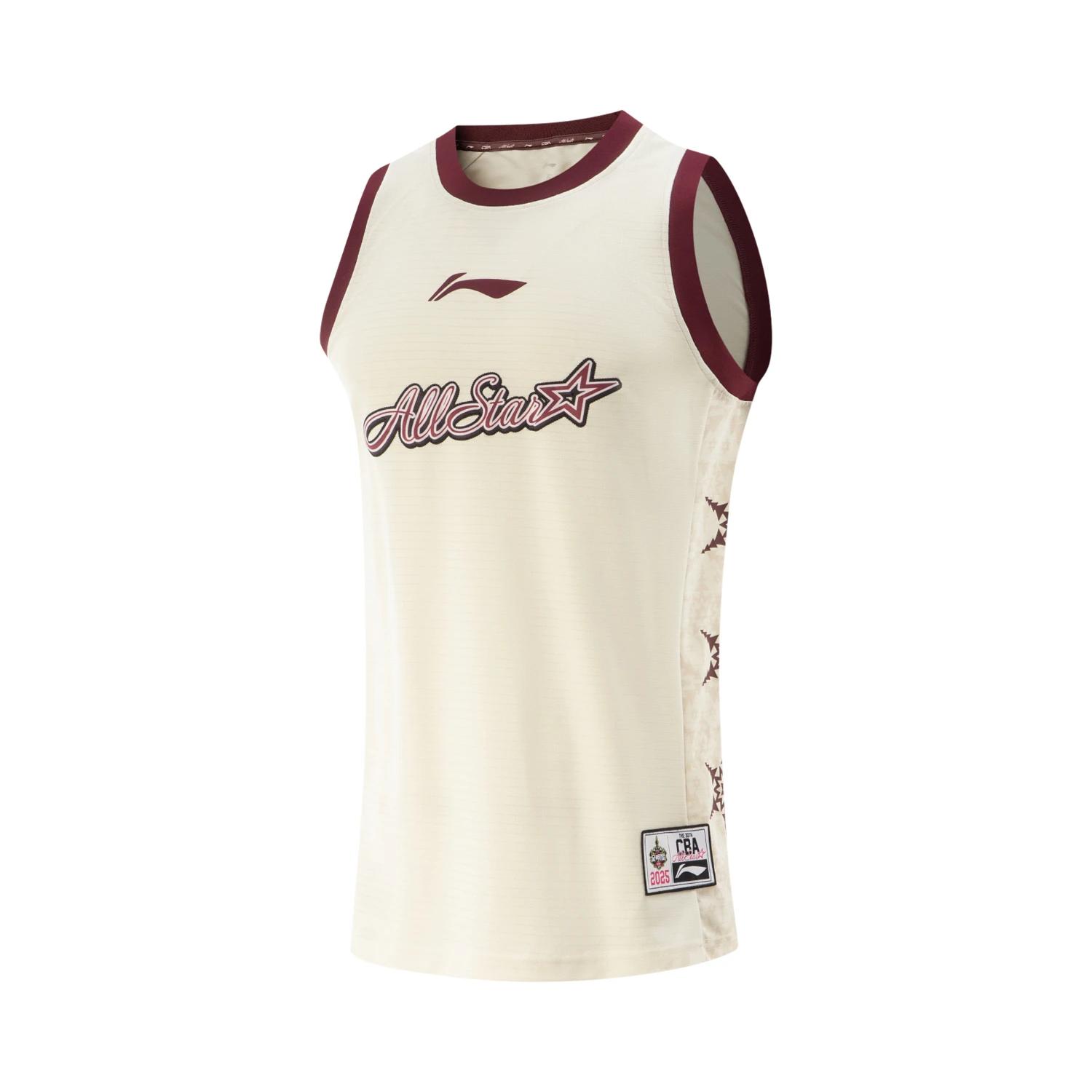 

Li Ning CBA All-Star Series Basketball Simple Versatile Comfortable Casual Round Neck Sports Basketball Vest Men Vests AAYV207-2 XXL
