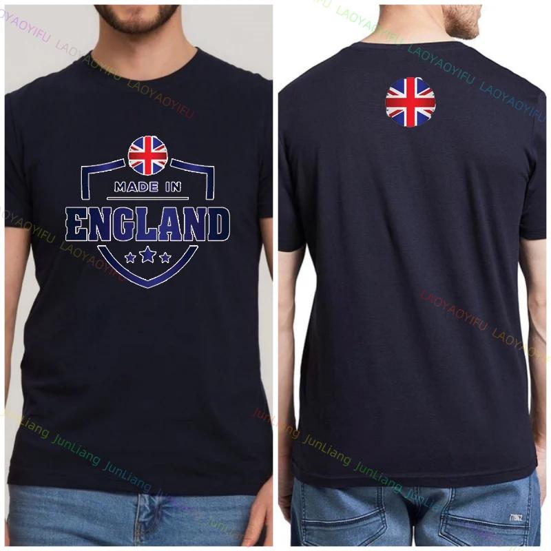 2024 Summer New Funny Shirt England Flag Badge Unisex Patriotism Graphic T Shirts Womens Tshirts Men Tshirt Short Sleeve Tee