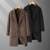 Men's Wool Double-Faced Mid-Length Trench Coat - 2025 Autumn/Winter Collection