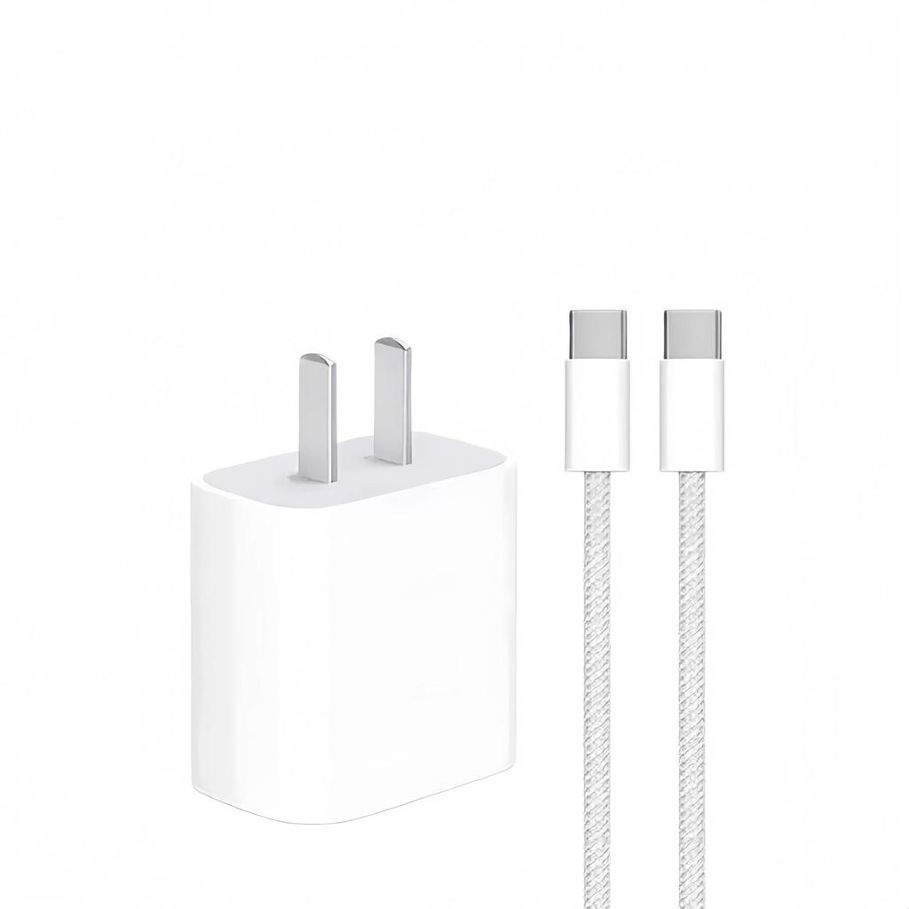 Apple Compatible 35W/30W Dual Port PD Fast Charger with C To C Cable for iPhone 17/15 Pro Max