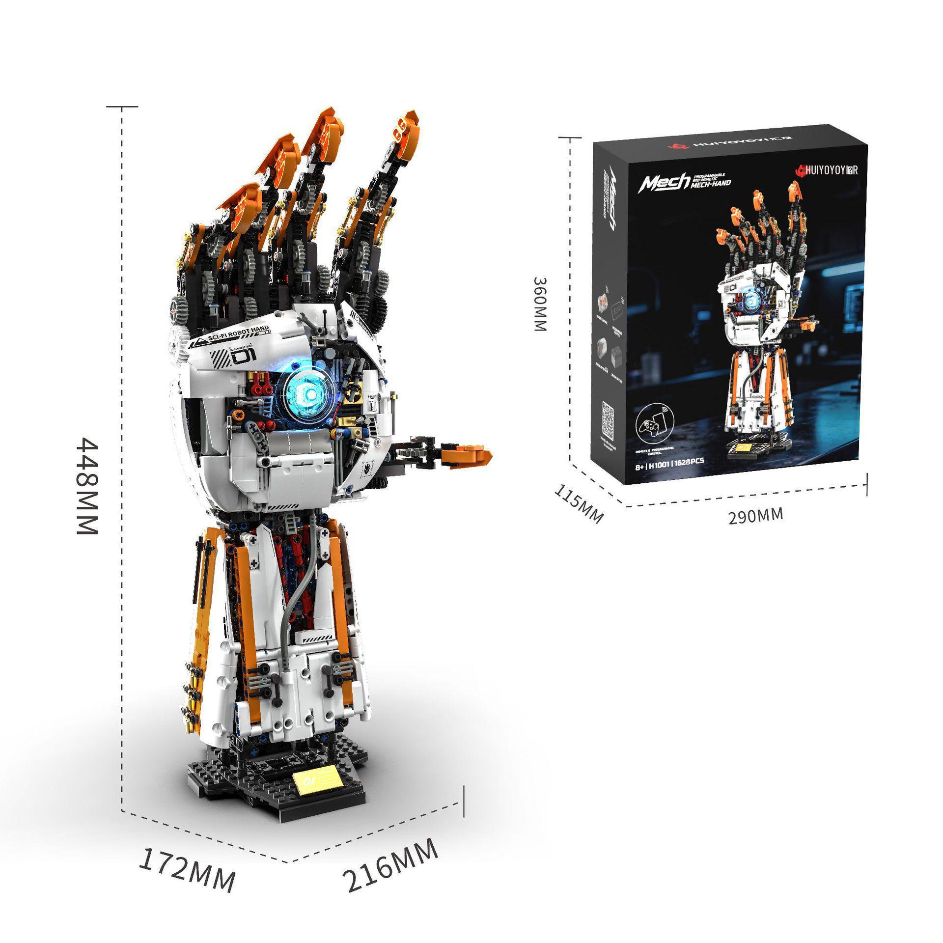 H1001 Remote Control Mechanical Arm Building Set – Educational Electric Programming Toy for Kids