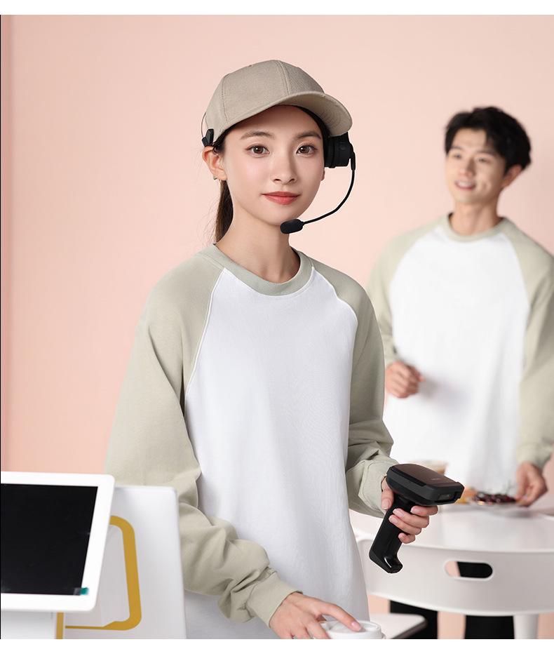 Pure Cotton Long Sleeve Staff Uniform Sweatshirt for School and Catering Services