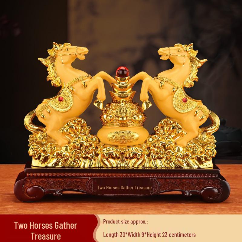 

Украшение «Зодиакальная лошадь»: Декор для гостиной, офиса или холла - Идеальный подарок на новоселье или в честь успеха