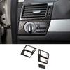 For BMW X3 E83 2006-2010 ABS Carbon Fiber Left And Right Air Outlet Vent Trim