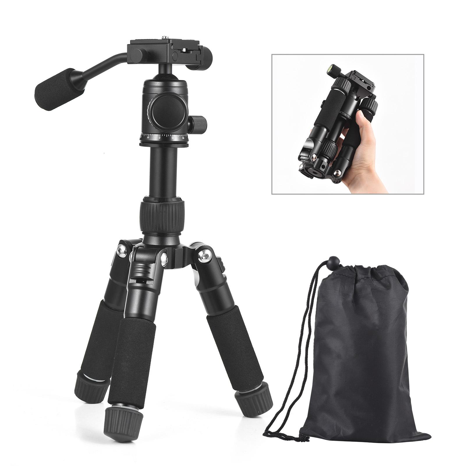 

Мини-штатив-стойка, портативный настольный штатив из алюминиевого сплава, 52 см/20,5 дюймов, макс.. Высота 5 кг Грузоподъемность чёрный