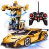 Remote Control Transform Car Robot Toy 2.4Ghz 1:18 Rechargeable 360°Rotating Stunt Race Car Toys for Kids Boys Girls Toy Gifts