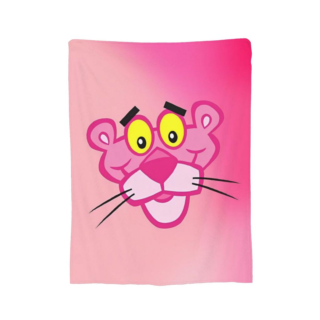 Pinks Panthers Wool Blanket Throw Blanket for Home 125*100cm Bedspread,