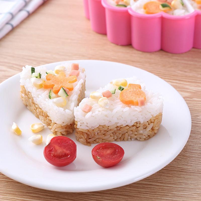 Diy Sushi Mold Lunch Triangle Rice Ball Lunch Box Onion Rice Ball Food Press Triangle Sushi Making Mold Sushi Set Kitchen Tools