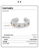 S925 Sterling Silver Korean-Style Retro Daisy Adjustable Ring