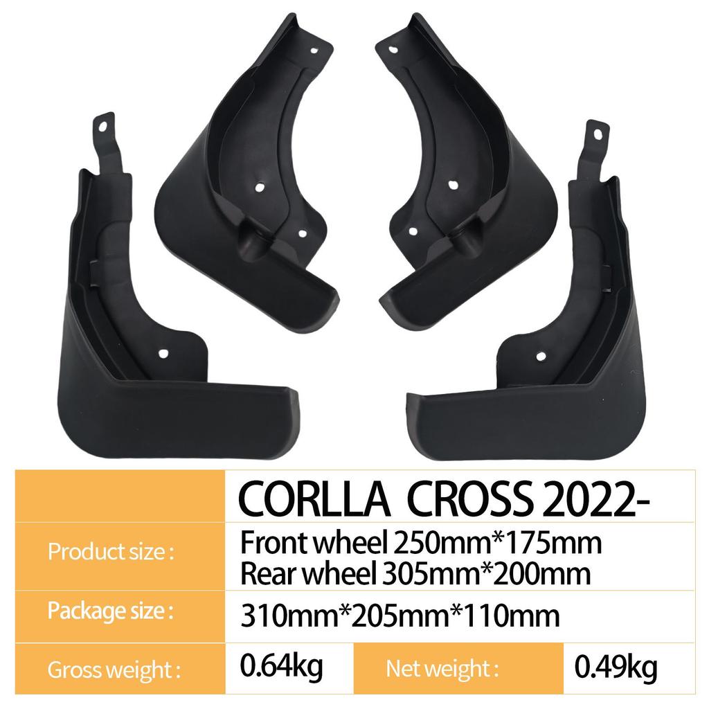 Toyota Corolla Cross 2022 Mud Flaps - Automotive Accessory