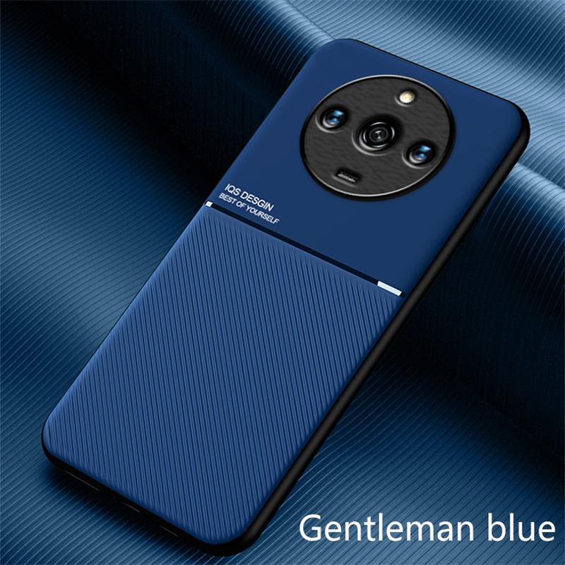 Для Oppo Realme 11 5G Чехол Роскошные Магнитные Кожаные Чехлы для Телефона для Realme11 Pro Plus Realmi 11 Pro 5G Мягкий Бампер Задняя Крышка Realme 11 Pro синий