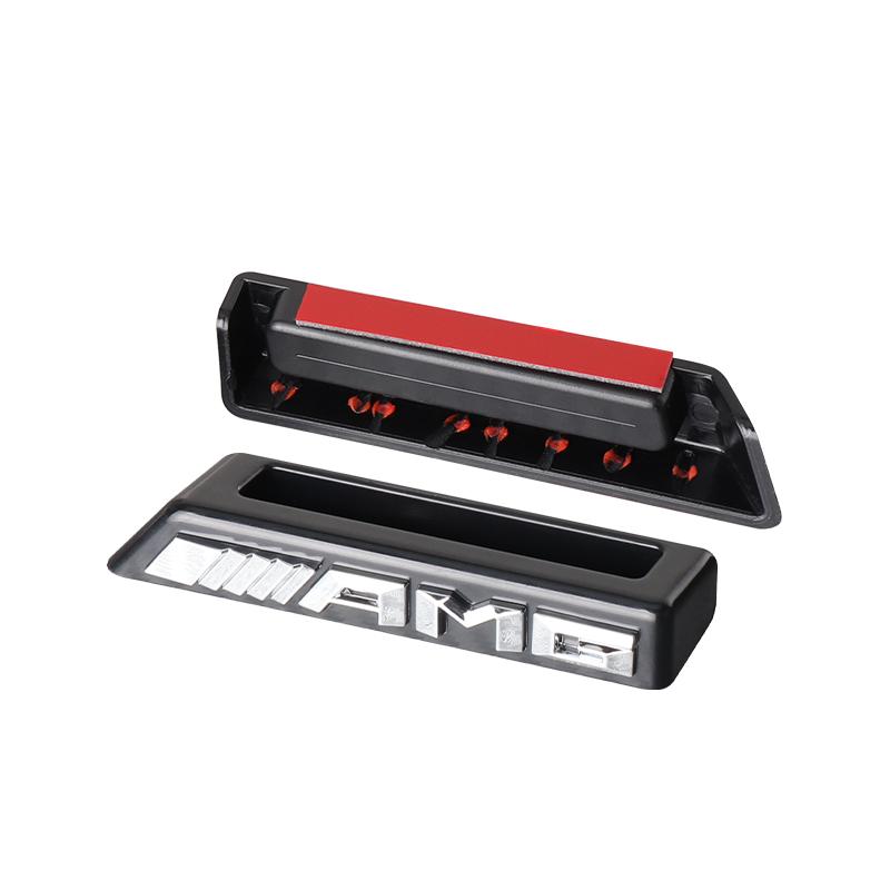 1 Peça Emblema AMG 3D ABS Adesivo de Emblema para Grade Frontal de Carro Para Mercedes Benz Amg X156 W204 W205 W203 W211 W212 W169 GLC CLK CLA A180