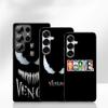 Phone Cover for Samsung Galaxy A55 A54 A25 A36 A17 A26 A35 A33 A34 A14 A37 S8 S9 S20 S21 FE S10 Plus Case Marvel Venom Casing