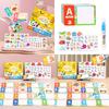 Childrens Water Magic Puzzle Book With Reusable Stickers For Early Education And Focus Development