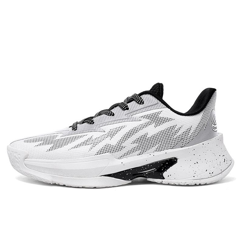 

Баскетбольные кроссовки новая сетка дышащие нескользящие амортизирующие кроссовки для реальных игр модный тренд легкие кроссовки 45 серебро белый