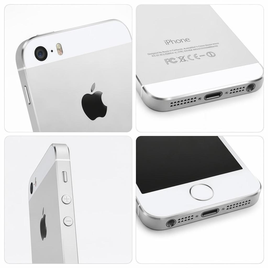 Apple iPhone 5s 16GB Silber Refurbished Smartphone Entsperrt iOS 12.5.8 Mobiltelefon