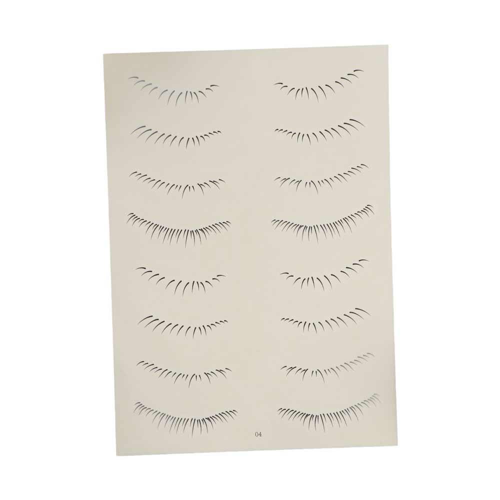 Multi-Style False Eyelashes Tattoo Simulation Transfer Lashes Decals  Eye Makeup Tools