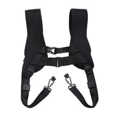 Double Camera Straps Harness Adjustable Quick Release Design for DSLR SLR Cameras Includes Lens Cleaning Cloth