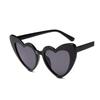 Okulary Przeciwsłoneczne Damskie Serca Heart Retro Filtr Uv Czarne Modne