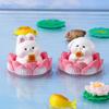 Creative Lotus Wealth Animals Miniature Figurines Cartoon Desktop Car Micro Landscape Home Ornaments Decoration Accessories Gift