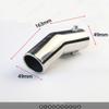 Chrome A191 Stainless Steel Car Tailpipe Universal Exhaust Tail Tip  Reduce Exhaust Noise