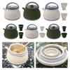 1.5L Silicone Kettle with Handle Camping Cook Pot Stainless Steel Bottom Portable Camping Kettle for Hiking Backpacking