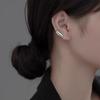 2Pcs Punk Style Clip Earrings Simple Geometric Alloy Piercing Free Ear Clip For Daily Wear Jewelry Gift