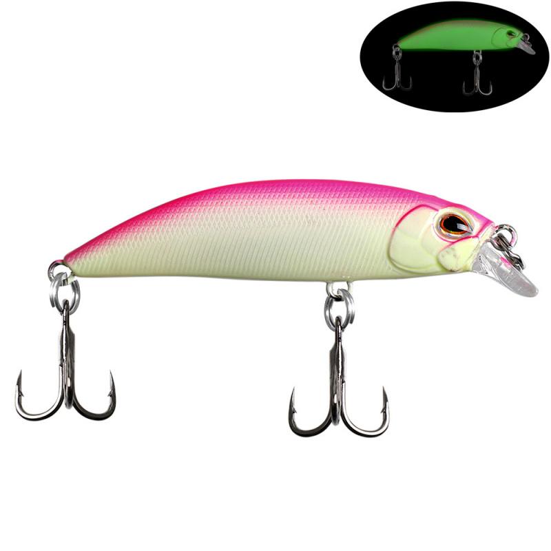 Long Casting Sinking Minnow Lua Lure7cm8.7gBlood-groove hook with gold-embossed laser finish, a special lure for freshwater and