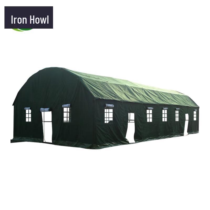 Green 14x8m Extra Large Arched Cotton Tent
