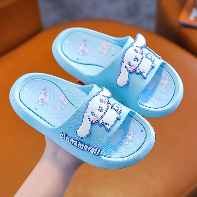 

Sanrio Hello Kitty Toddler Slippers - Non-slip Indoor Summer Shoes for Girls & Boys, Single Strap, Cartoon Design. 28-29
