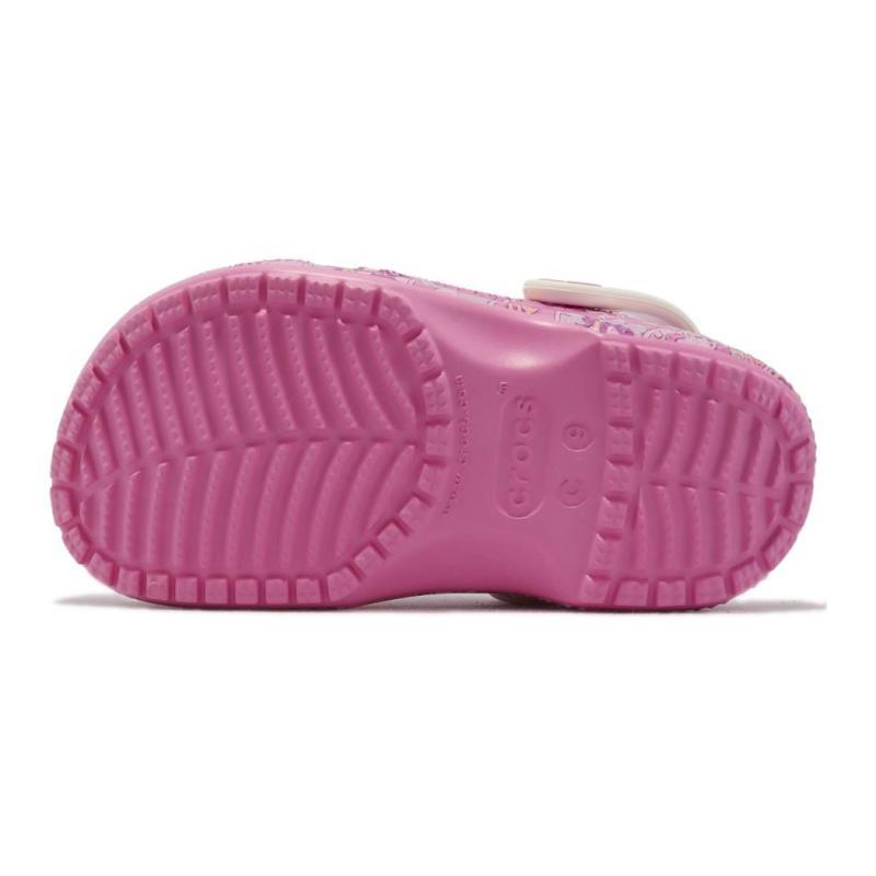 Crocs Classic Hello Kitty Clog T shock-absorbing and wear-resistant children's sandals pink children's model