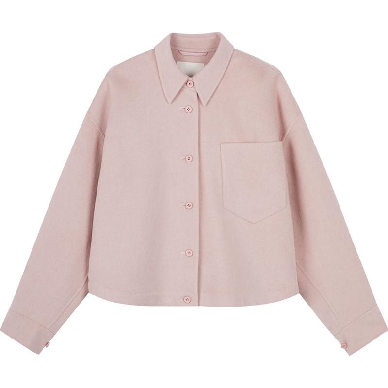 

Женское зимнее пальто JNBY из смесовой шерсти с воротником-стойкой S