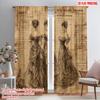 2 Stück, 2D-Flachdruck Beliebte Vorhangpaneele Viktorianische Eleganz Vielseitiges Polyester (ohne Stange) Dekorationen für Draußen
