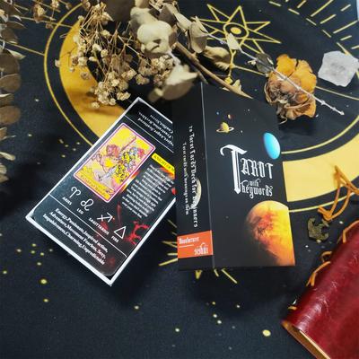 Planet Tarot In Rigid Box with Reversed Keywords On Cards 78 Pcs Colorful Rider Waite Tarot Cards Standard Size 12*7cm