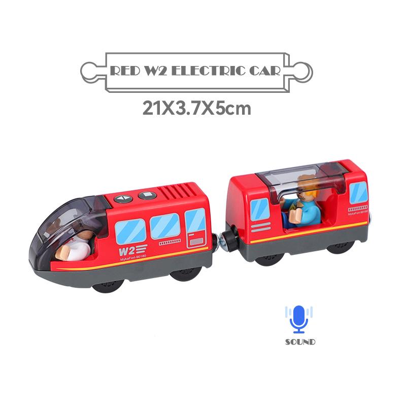 Batteriebetriebene Lokomotive Zugset Leistungsstarke Lok Kugelförmiger Elektrozug Waggons Spielzeug Passend für Biro Holzeisenbahnschiene Kindergeschenk