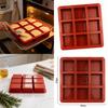 Silicone Rectangular Cake Mold For Baking Making With Nonstick Surface For Kitchen Use